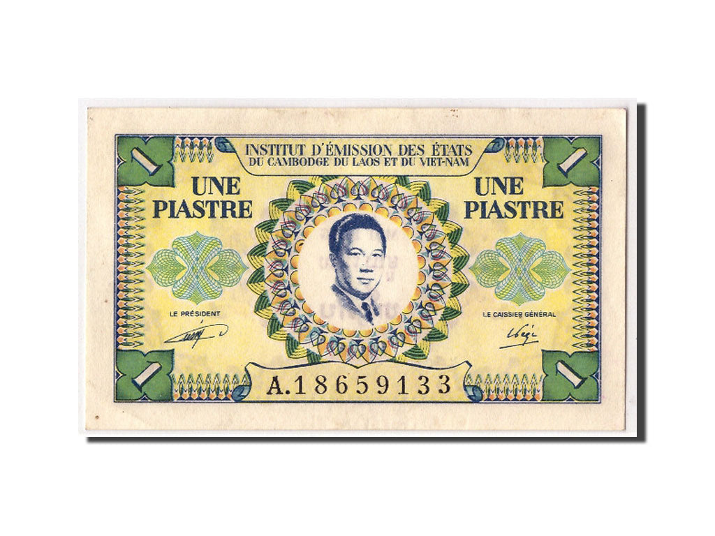 Banknote, FRENCH INDO-CHINA, 1 Piastre = 1 Dong, Undated (1953), KM:104