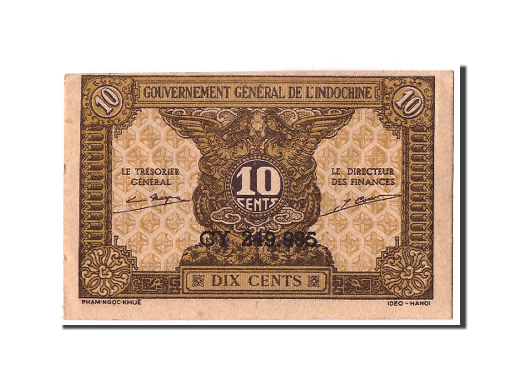 FRENCH INDO-CHINA, 10 Cents, Undated (1942), KM:89a, UNC(63)