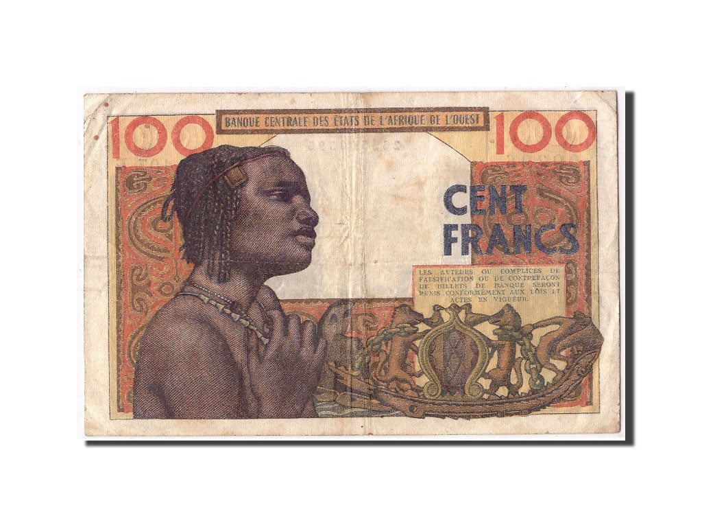 West African States, Mauritania, 100 Francs, KM:501Eb, 1961-03-20, VF(20-25)