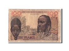 Billet, West African States, 100 Francs, 1959, 1959-04-23, KM:2a, B