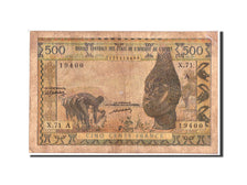 Stati dell'Africa occidentale, Ivory Coast, 500 Francs, Undated, KM:102Al, B