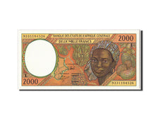 Zentralafrikanische Staaten, 2000 Francs, 1993, KM:403La, UNZ-