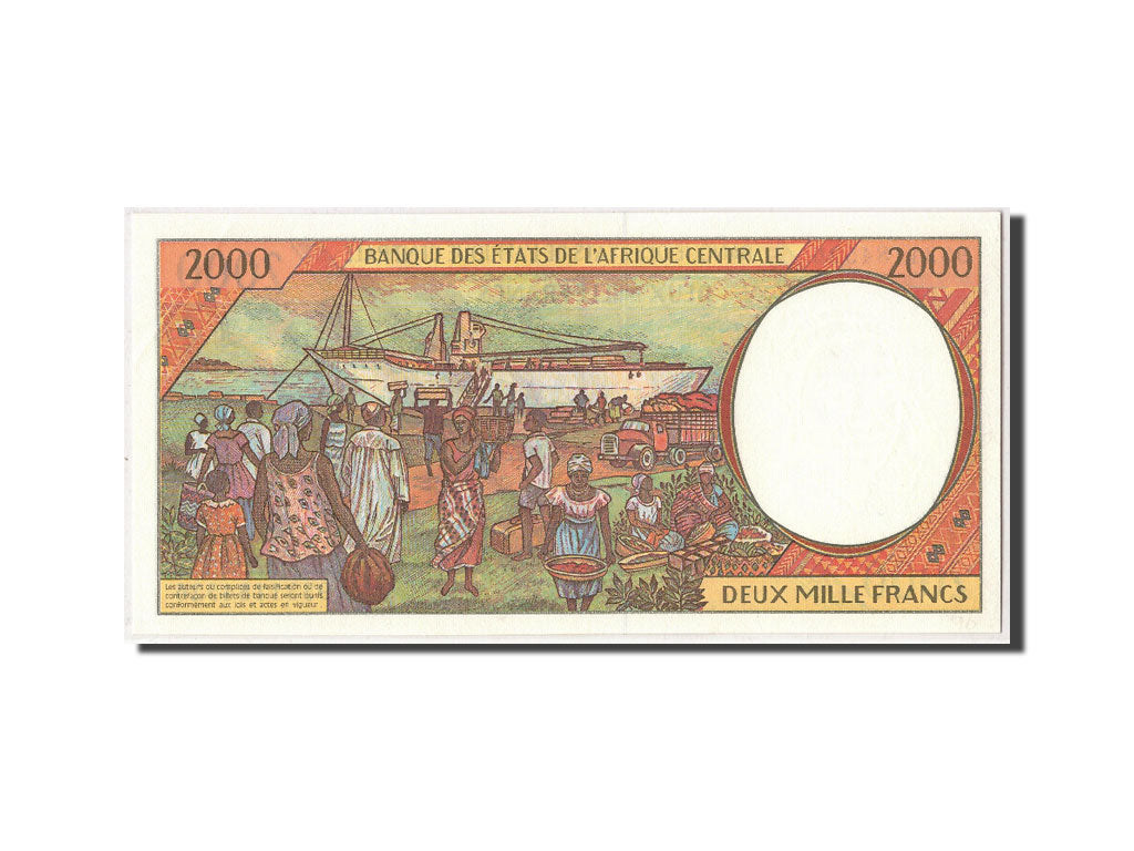 Zentralafrikanische Staaten, 2000 Francs, 1993, KM:403La, UNZ-