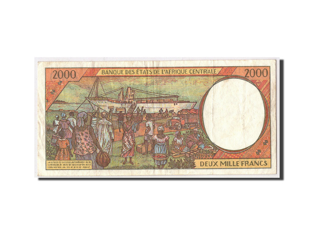 Zentralafrikanische Staaten, 2000 Francs, 1993, KM:303Fa, S+