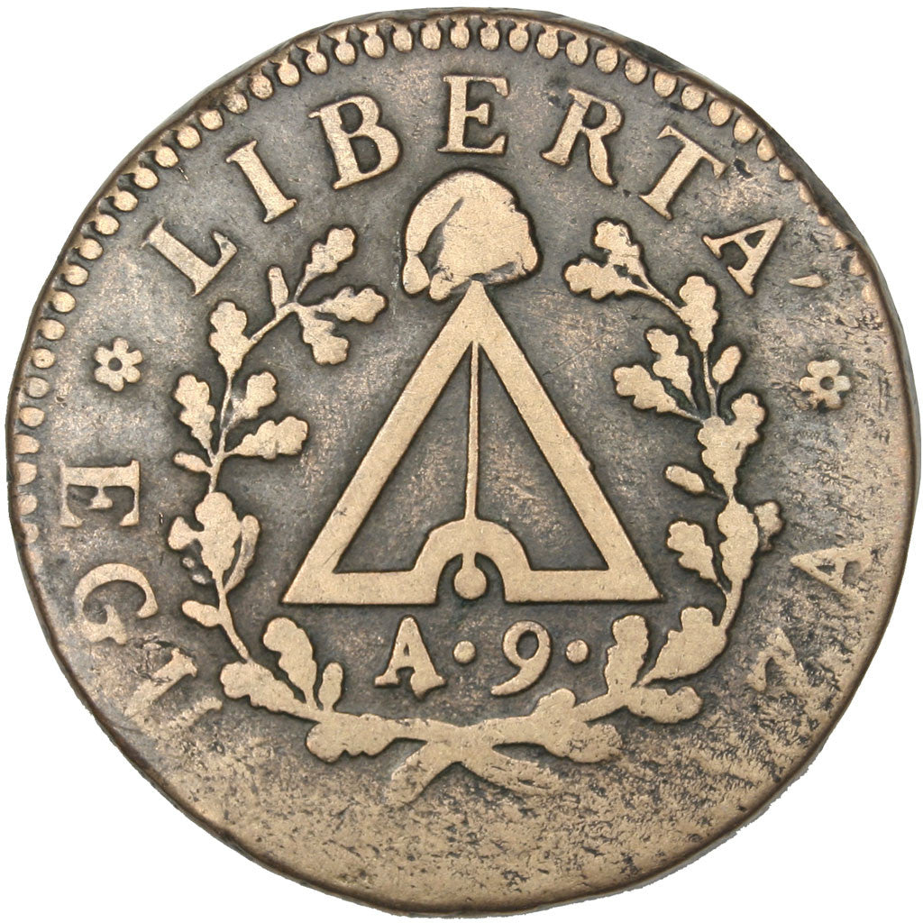 Moneta, STATI ITALIANI, PIEDMONT REPUBLIC, Due (2) Soldi, 1800, Turin, MB+