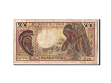 Repubblica del Congo, 5000 Francs, Undated (1992), KM:12, B+
