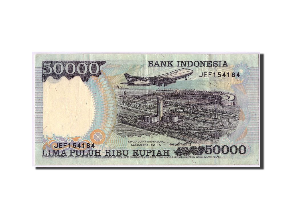 Indonesia, 50,000 Rupiah, 1995/1997, KM:136c, VF(30-35)
