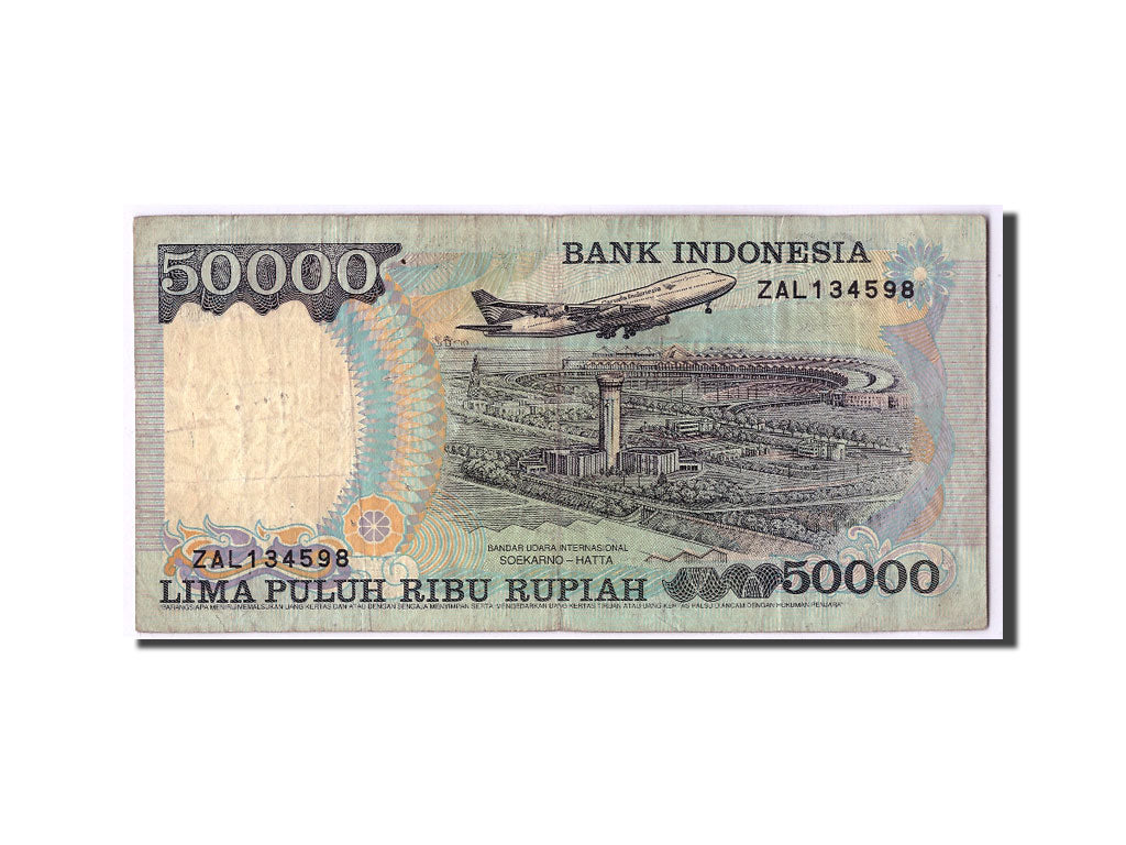 Indonesia, 50,000 Rupiah, 1995, KM:136a, F(12-15)