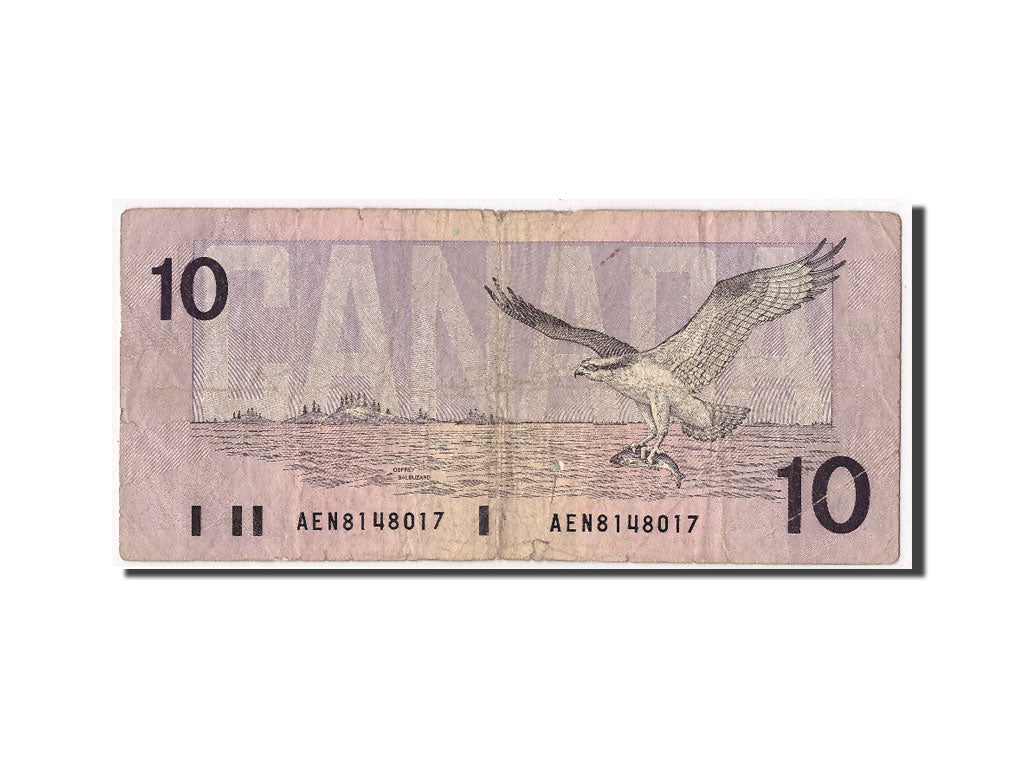 Canada, 10 Dollars, 1989, KM:96a, VG(8-10)