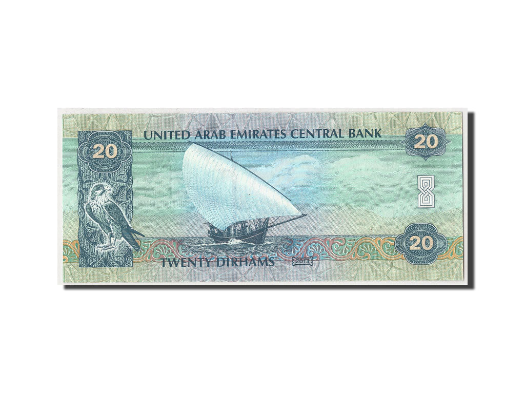 Banknote, United Arab Emirates, 20 Dirhams, 2013/AH1434, KM:28b, UNC(65-70)