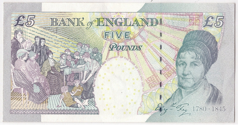 Großbritannien, 5 Pounds, Undated (2004), KM:391c, SS+