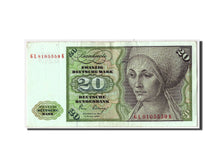 GERMANY - FEDERAL REPUBLIC, 20 Deutsche Mark, KM:32d, 1980-01-02, VF(20-25)