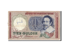 Netherlands, 10 Gulden, 1953, KM:85, 1953-03-23, VG(8-10)