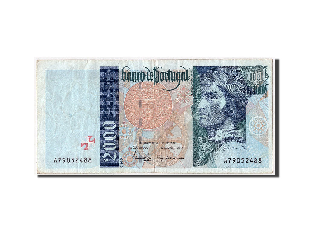 Portugal, 2000 Escudos, 1997, KM:189c, 1997-07-31, VF(30-35)