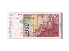 Geldschein, Spanien, 2000 Pesetas, 1992, 1992-04-24, KM:164, S+