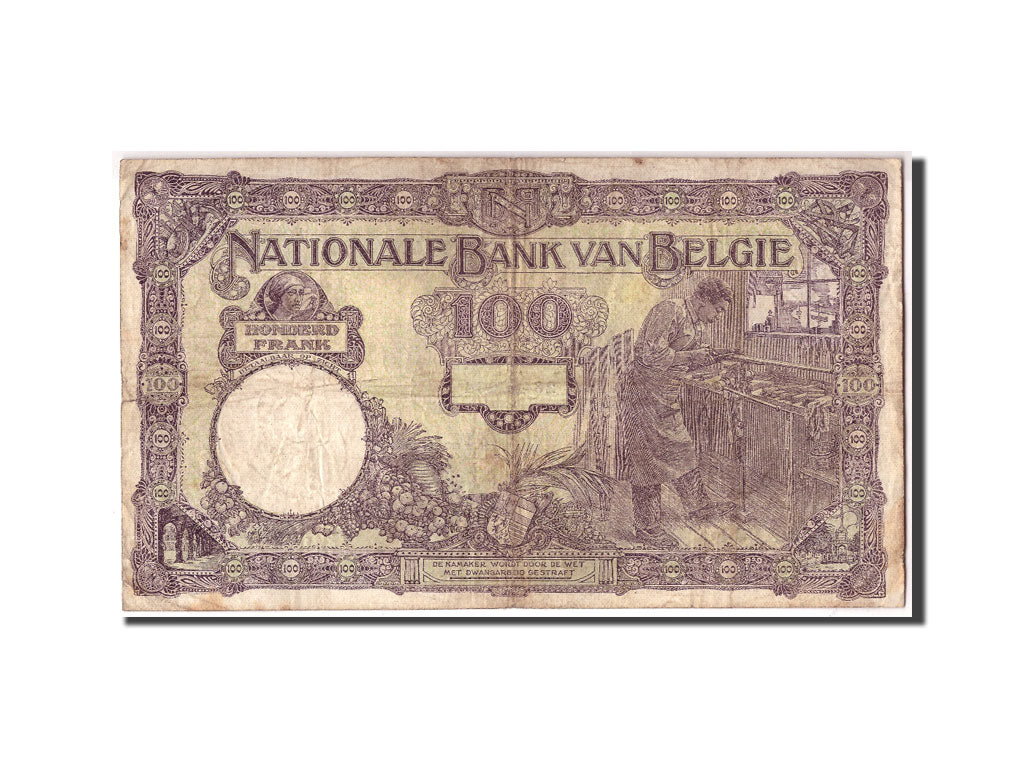 Banknote, Belgium, 100 Francs, 1924, 1924-05-03, KM:95, F(12-15)