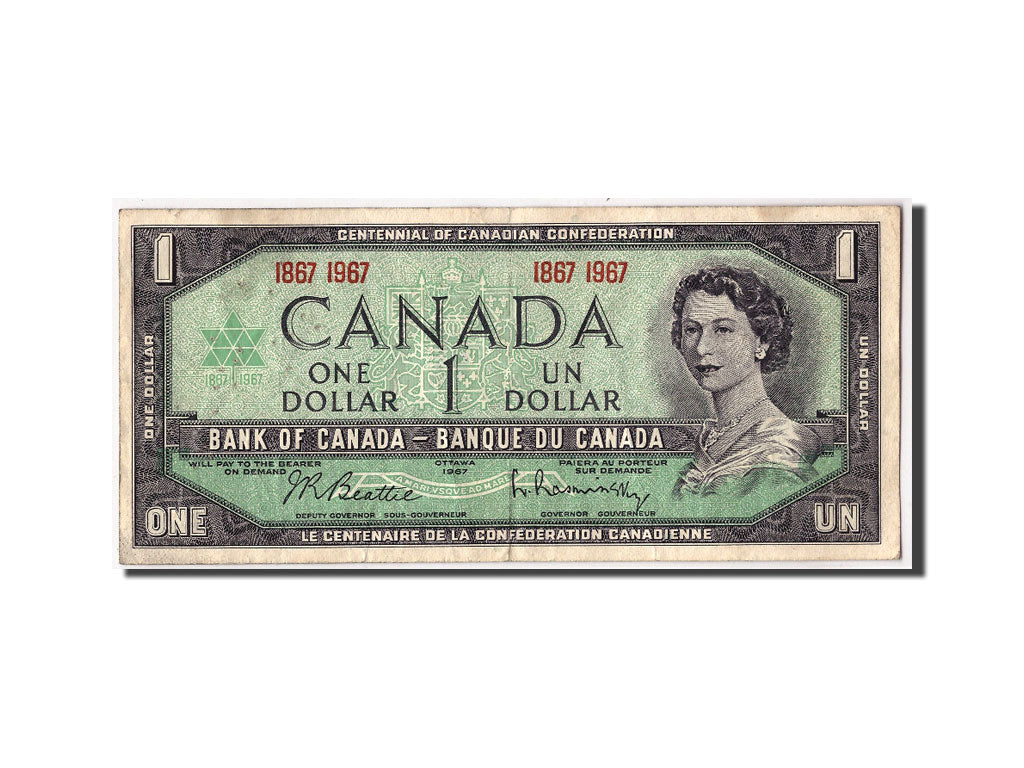 Geldschein, Kanada, 1 Dollar, 1967, KM:84a, S+