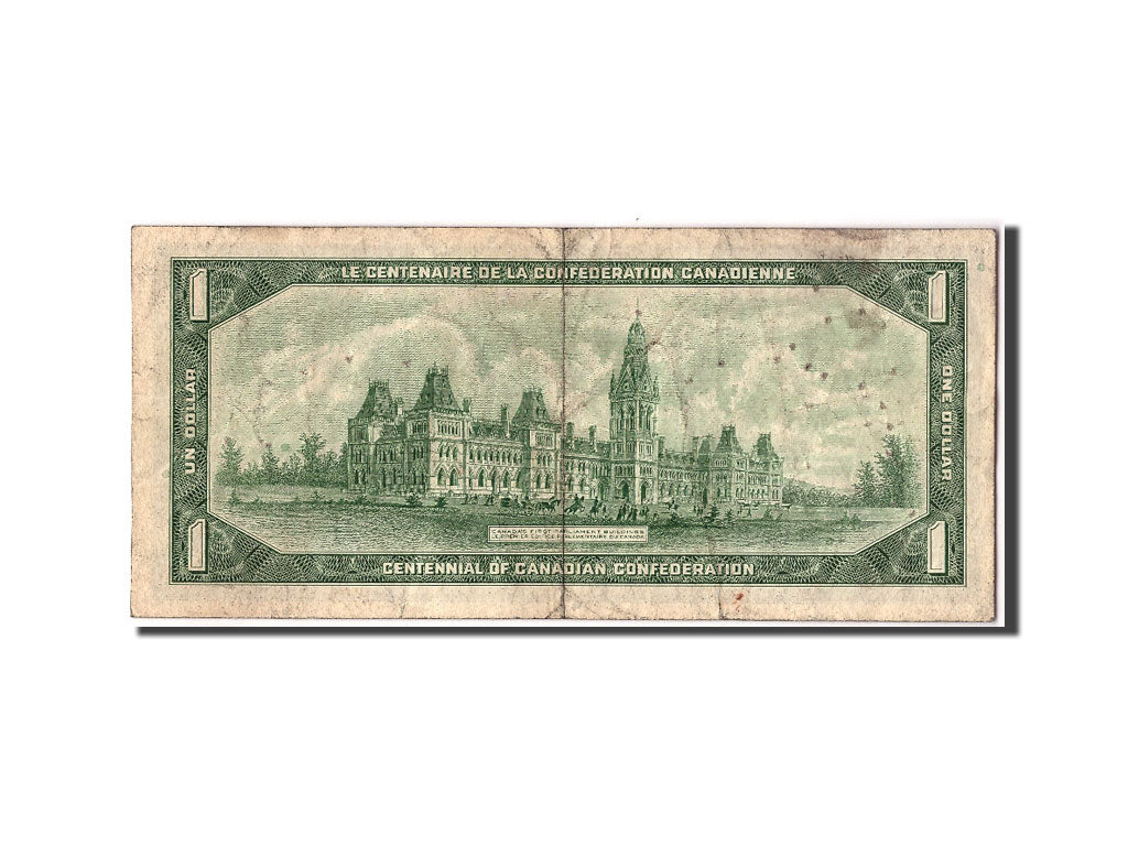 Geldschein, Kanada, 1 Dollar, 1967, KM:84a, S+