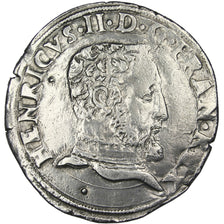 FRANCE, Teston, 1555, Toulouse, AU(50-53), Silver, Sombart #4572, 9.37