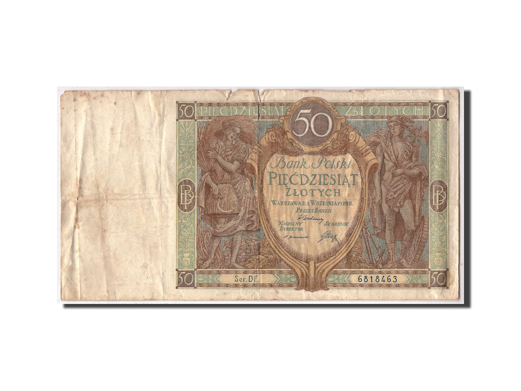 Billet, Pologne, 50 Zlotych, 1929, 1929-09-01, KM:71, B