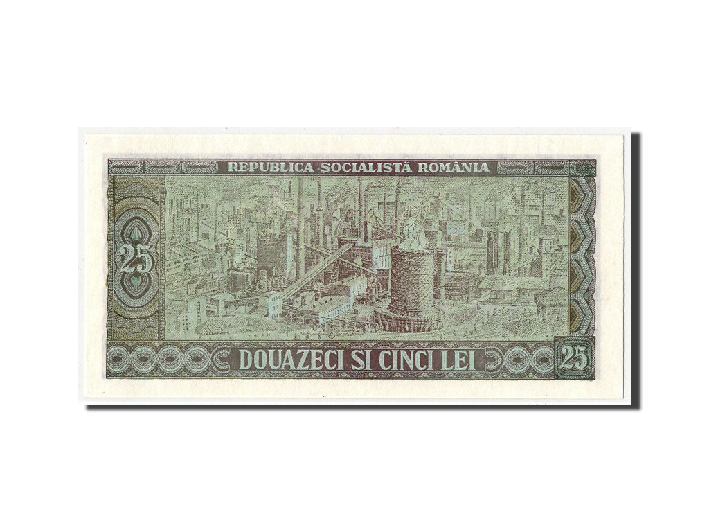Geldschein, Rumänien, 25 Lei, 1966, KM:95a, UNZ
