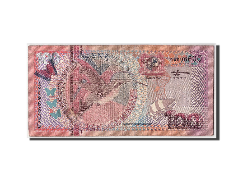 Biljet, Suriname, 100 Gulden, 2000, 2000-01-01, KM:149, B