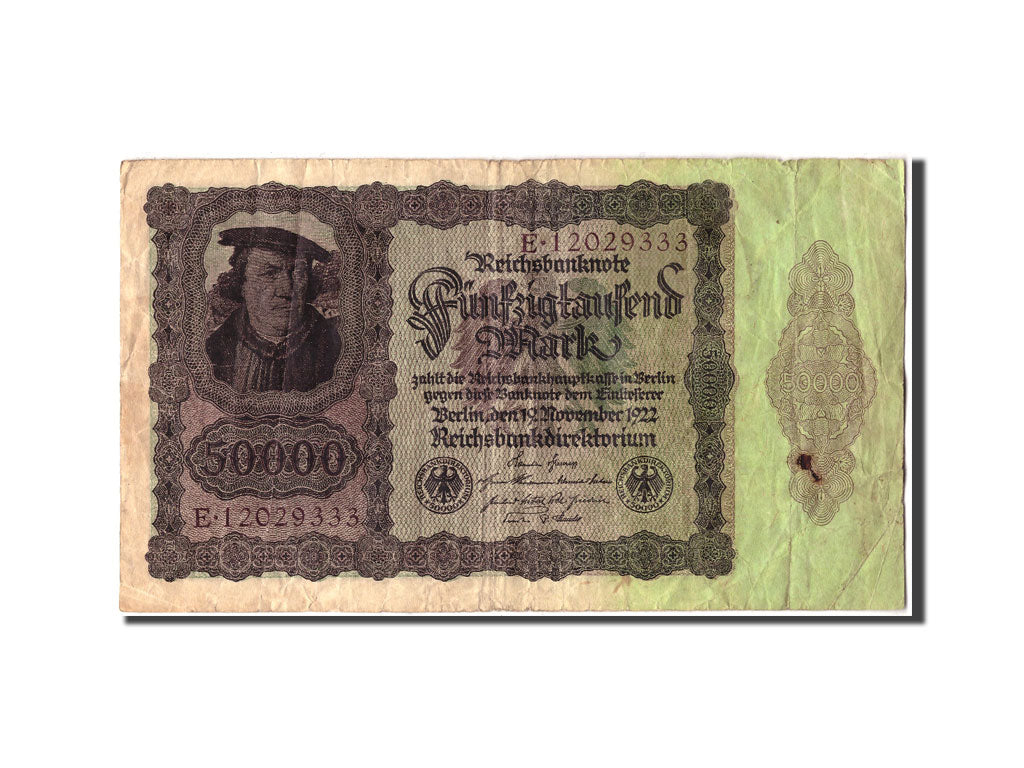 Banknote, Germany, 50,000 Mark, 1922, 1922-11-19, KM:80, VG(8-10)