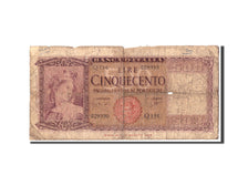 Italy, 500 Lire, 1961, KM:80b, 1961-03-23, AG(1-3)
