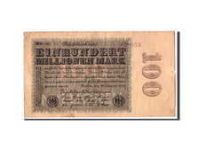 Germany, 100 Millionen Mark, 1923, KM:107d, 1923-08-22, VF(20-25)