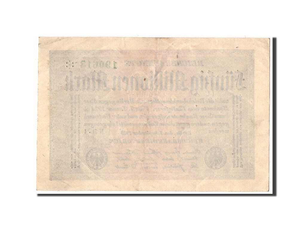 Banknote, Germany, 50 Millionen Mark, 1923, 1923-09-01, KM:109b, EF(40-45)