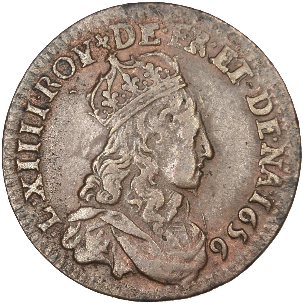 Louis XIV, Liard de France au buste juvénile