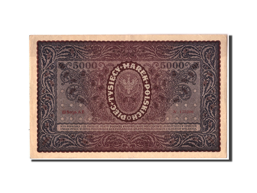 Banknote, Poland, 5000 Marek, 1920, 1920-02-07, KM:31, AU(50-53)