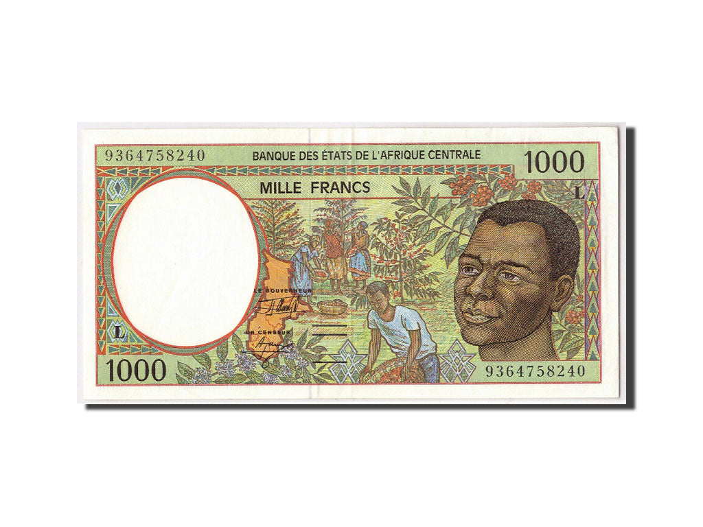 Stati dell’Africa centrale, 1000 Francs, (19)93, KM:402La, BB