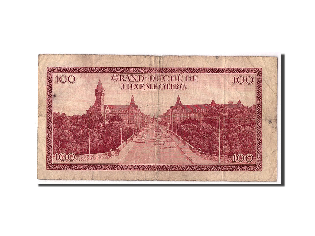 Luxembourg, 100 Francs, 1970, KM:56a, 1970-07-15, VG(8-10)