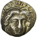 Monnaie, Carie, Rhodes (229-205 AV JC), Helios, Didrachme, Rhodes, TTB+, Argent