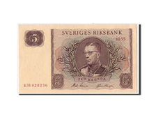 Geldschein, Schweden, 5 Kronor, 1955, KM:42b, UNZ-