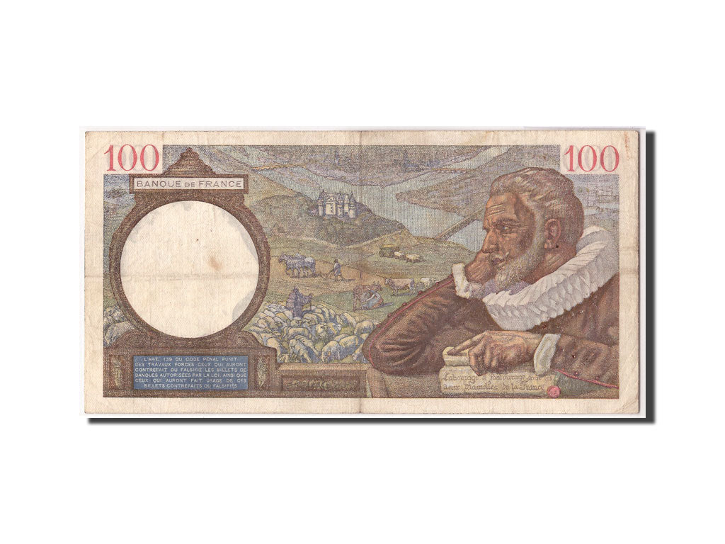 Biljet, Frankrijk, 100 Francs, 1939-12-21, TB, Fayette:26.18, KM:94