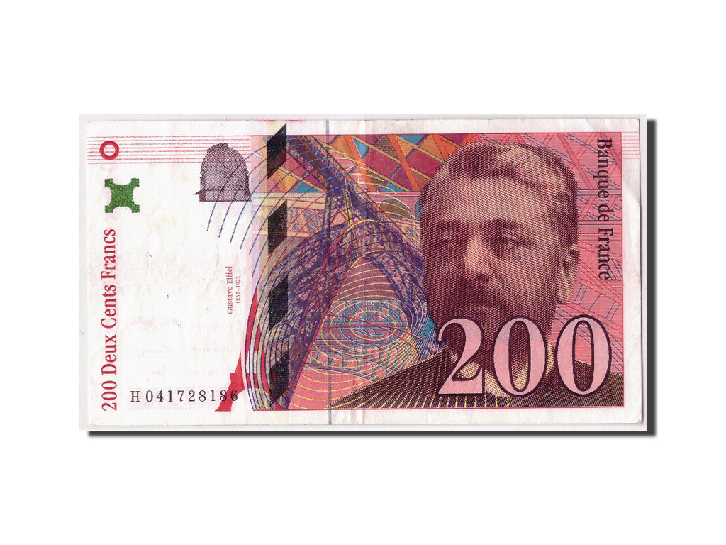 France, 200 Francs Eiffel, 1996, KM:159b, Fayette:75.3a, VF(30-35)