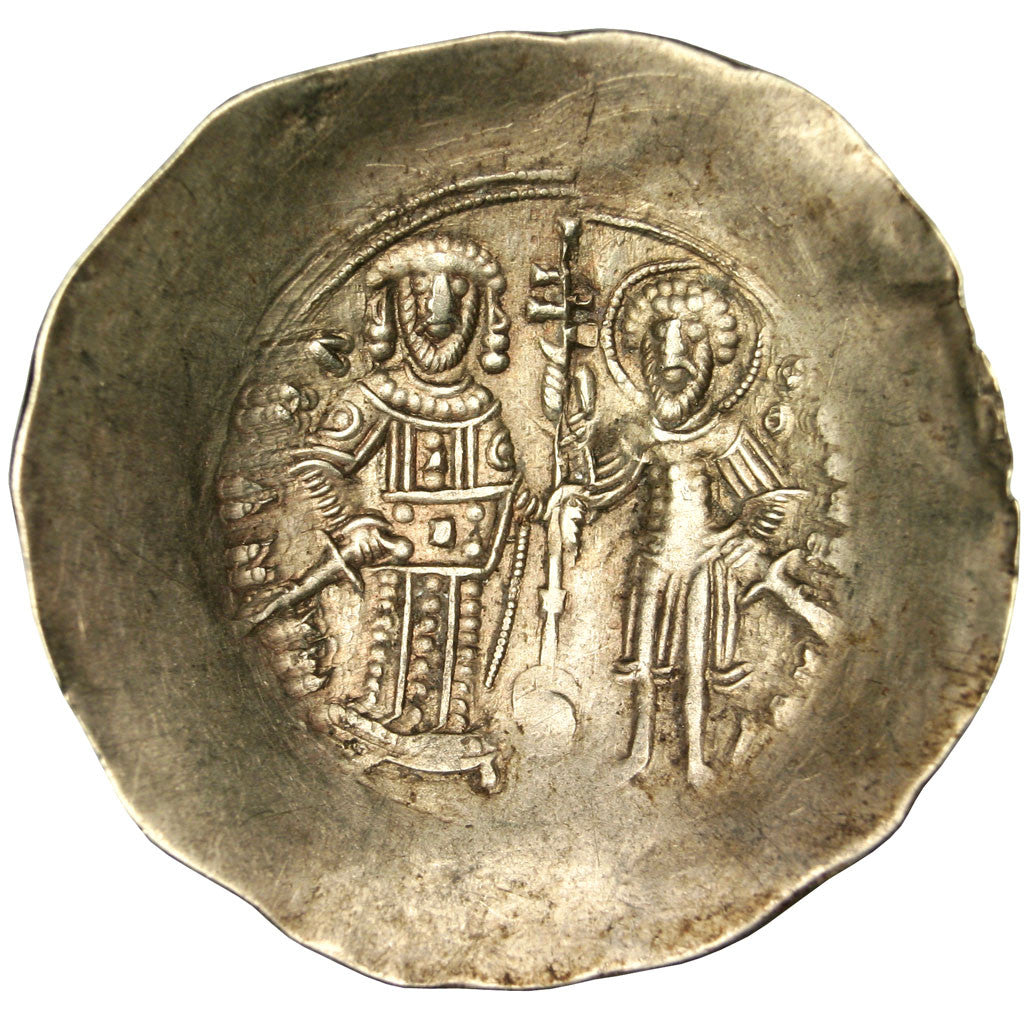 Coin, Manuel I Comnenus, Aspron trachy, Constantinople, AU(50-53), Electrum