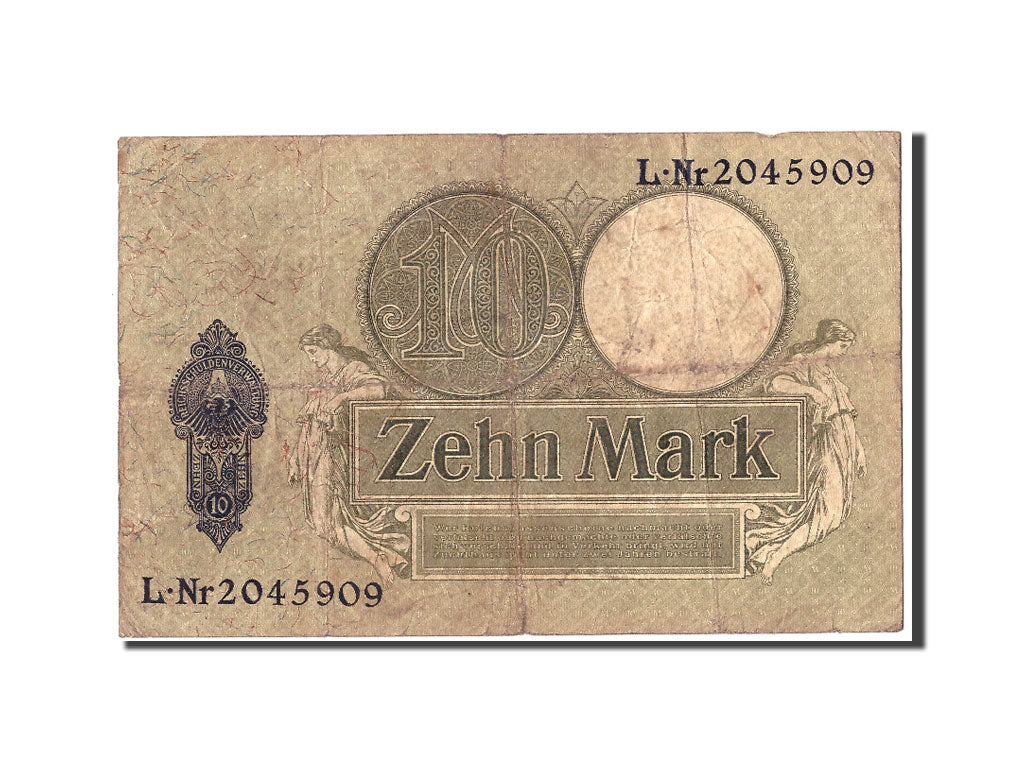 Banconote, Germania, 10 Mark, 1906, KM:9b, 1906-10-06, B