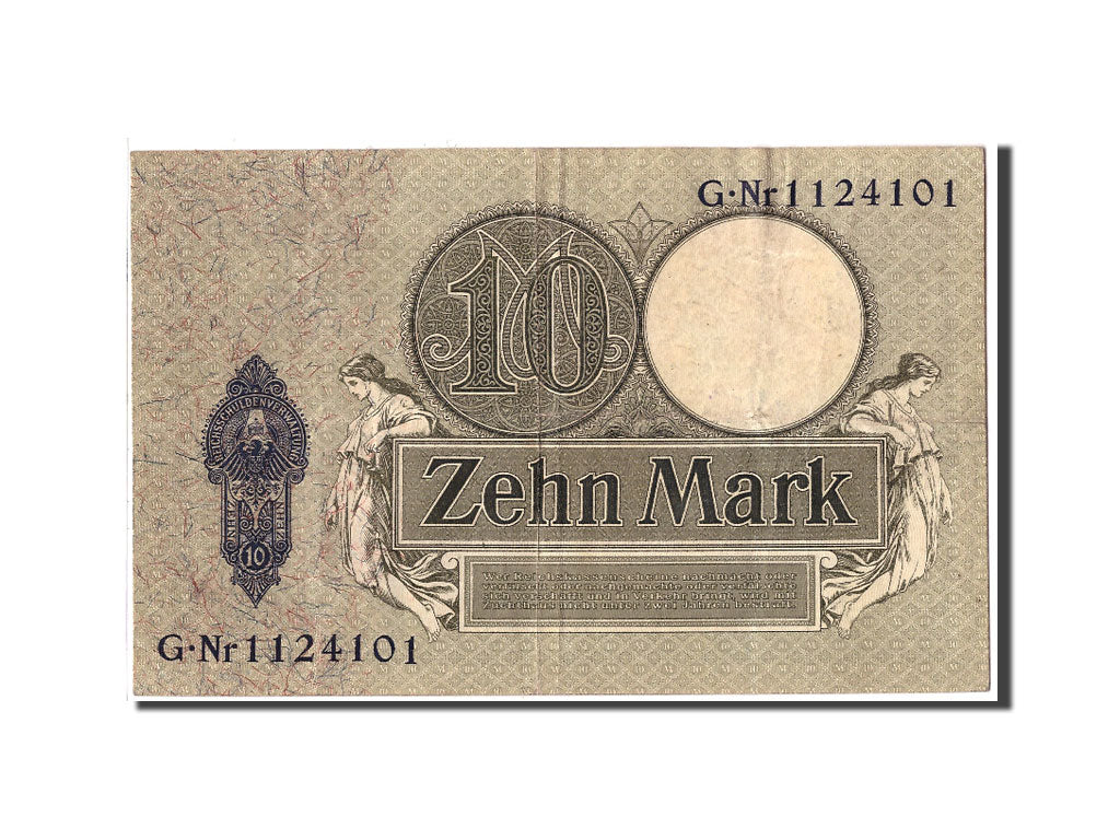 Banconote, Germania, 10 Mark, 1906, KM:9b, 1906-10-06, MB