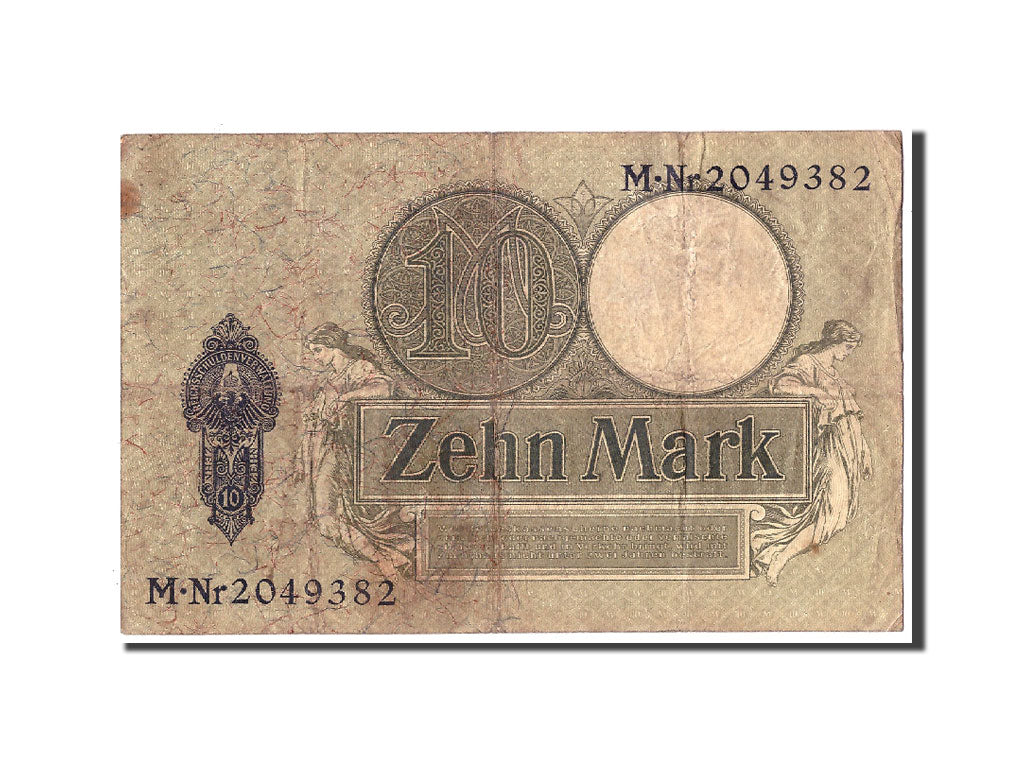 Banconote, Germania, 10 Mark, 1906, KM:9b, 1906-10-06, B