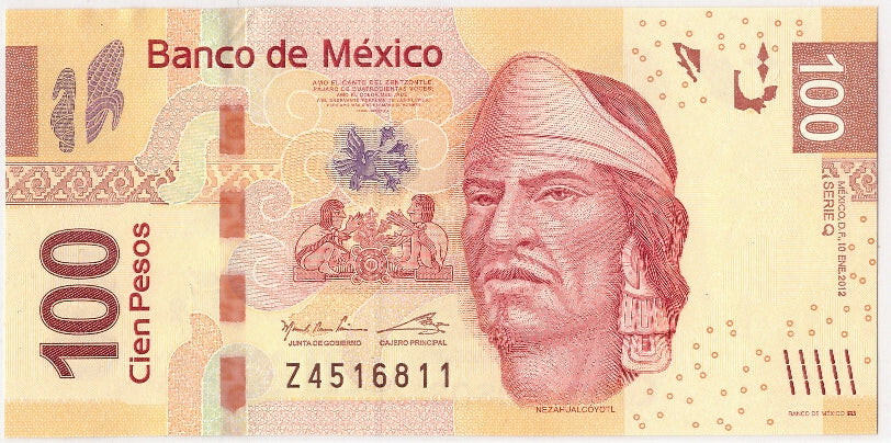 Billete, 100 Pesos, 2012, México, 2012-01-10, UNC