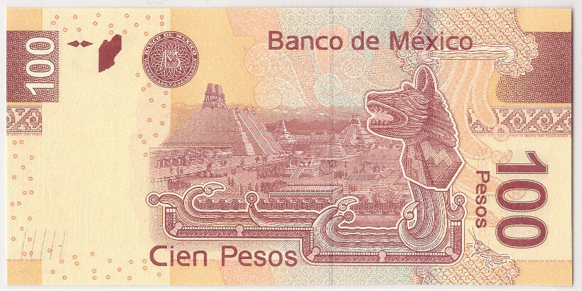 Billete, 100 Pesos, 2012, México, 2012-01-10, UNC