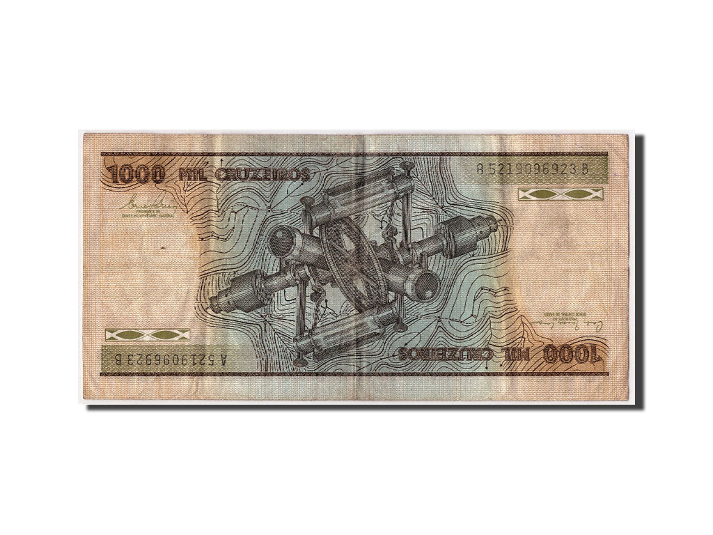 Brazil, 1000 Cruzeiros, Undated (1980), KM:197c, F(12-15)