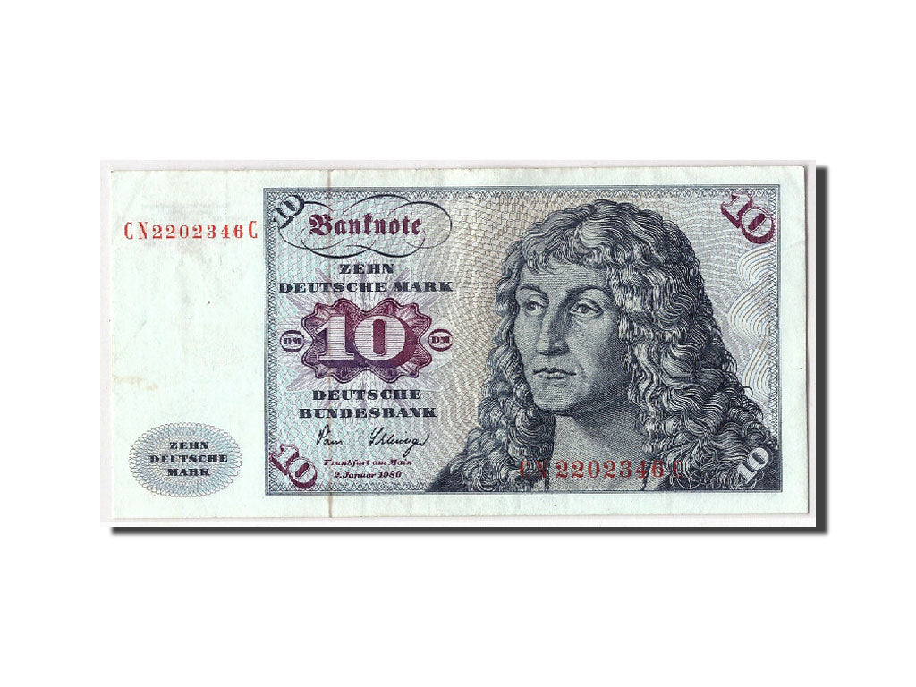 Banknote, GERMANY - FEDERAL REPUBLIC, 10 Deutsche Mark, 1980, 1980-01-02
