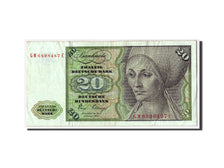 Billet, République fédérale allemande, 20 Deutsche Mark, 1980, 1980-01-02