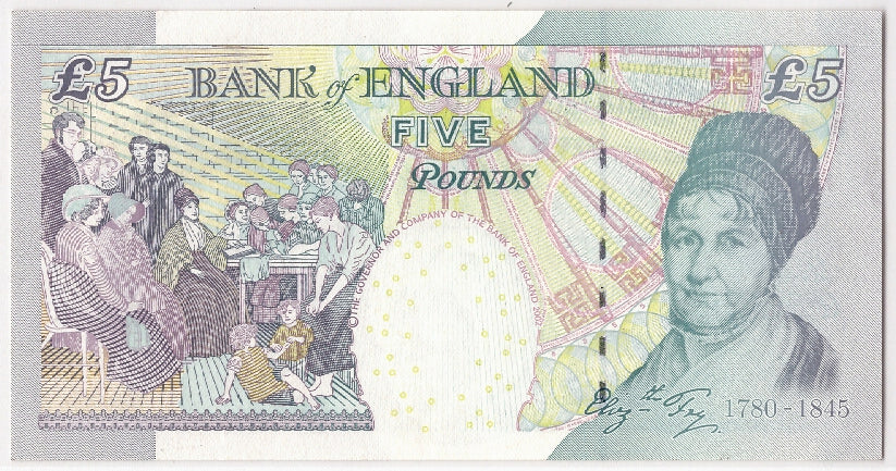 Großbritannien, 5 Pounds, Undated (2004), KM:391c, VZ+