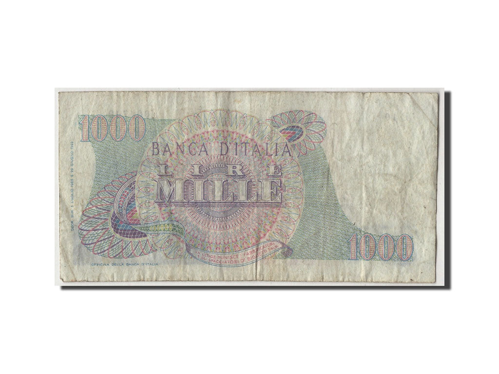 Italia, 1000 Lire, 1963, KM:96b, 1963-07-05, B+
