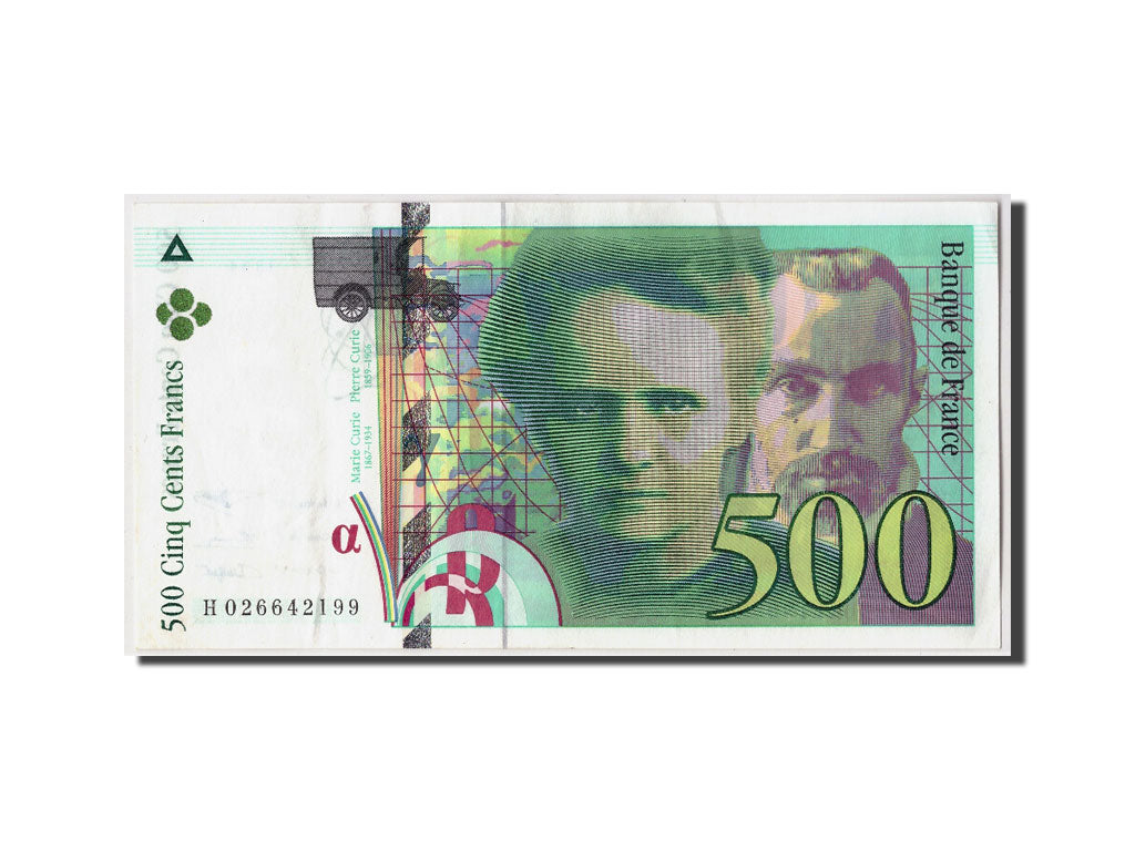 Francia, 500 Francs Pierre et Marie Curie, 1994, KM:160a, Fayette:76.1, BB+